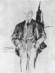 Ленин. Рисунок с натуры Ф. А. Малявина 1920 г.