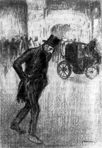 Jehan Rictus. Les Soliloques du Pauvre. Paris, 1903. Иллюстрация T. A. Стейнлена — стр. 293