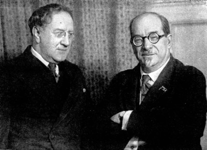 В. И. Качалов и А. В. Луначарский 1931 г.