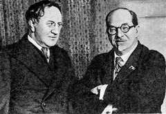 А. В. Луначарский и В. И. Качалов. 1931 г.
