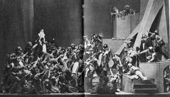 Сцена из спектакля «Медвежья свадьба» А. В. Луначарского. 1924 г.