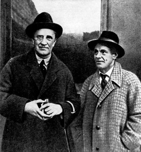 В. И. Качалов и А. Моисси. 1924 г.