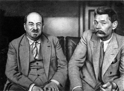 А. В. Луначарский и А. М. Горький. Москва. 1929 г.