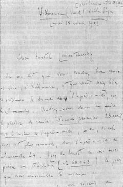 Письмо Ромена Роллана А. В. Луначарскому 18 апреля 1932 года.